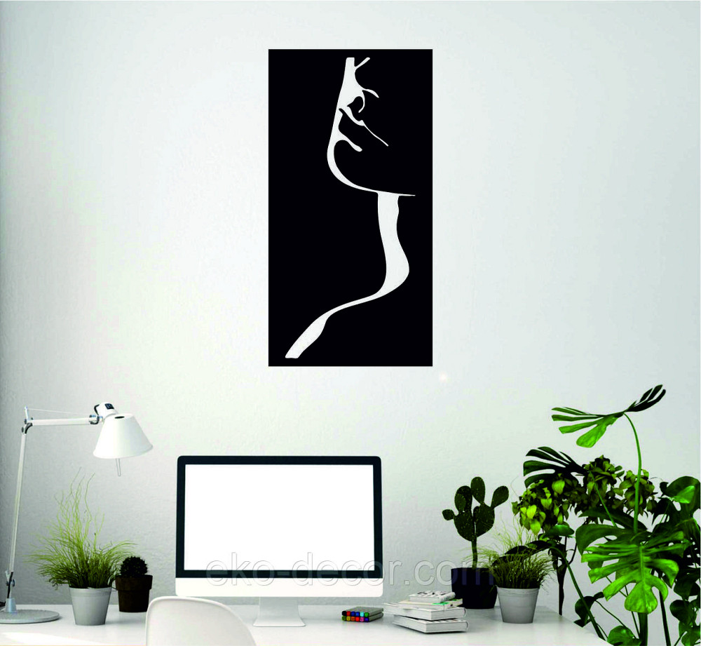Декоративное настенное Панно «Женский Образ», Декор на стену 90*46 см, Черный Киев - изображение 4
