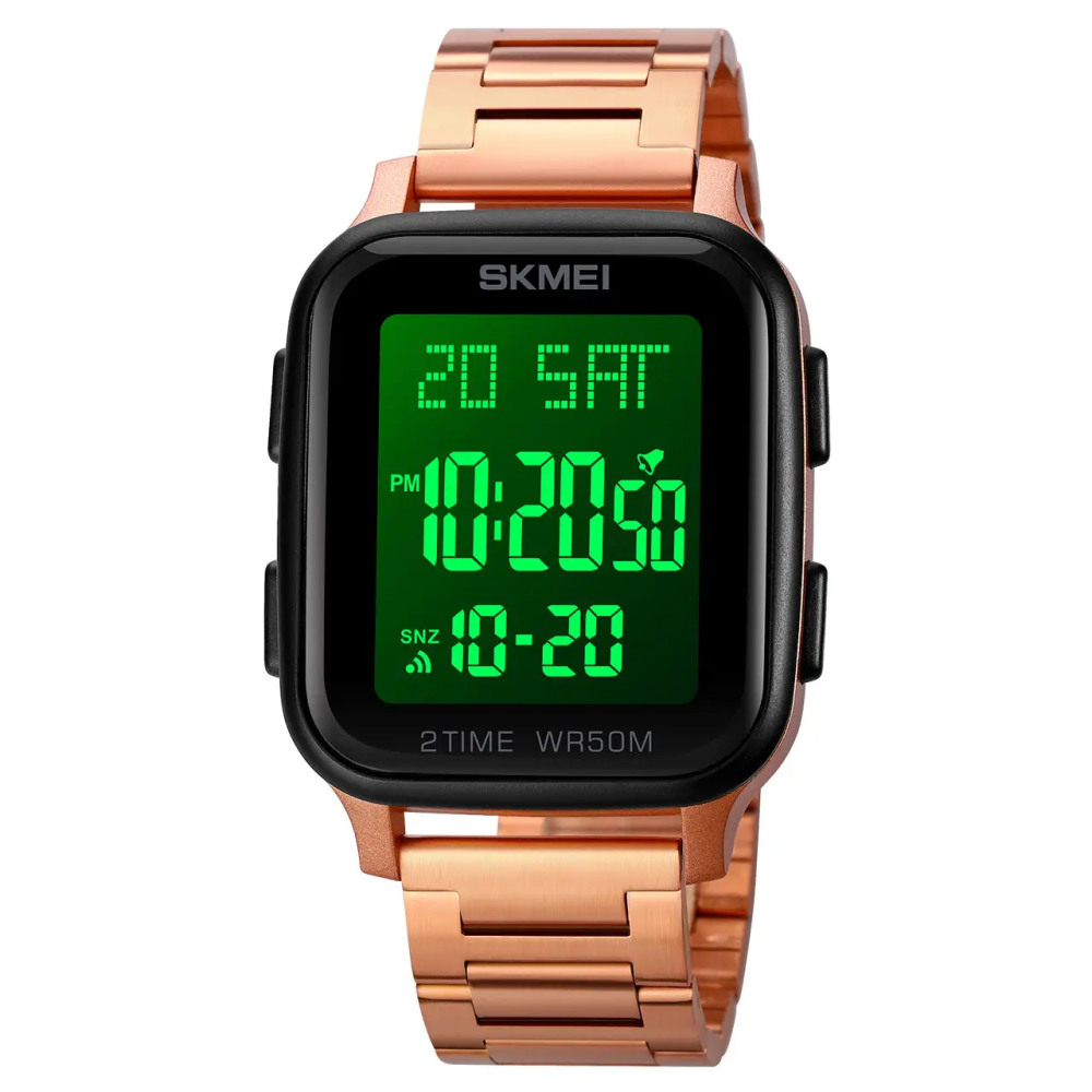 Чоловічий наручний годинник Skmei 1859 на браслеті (Рожеве золото) Київ - фото 2