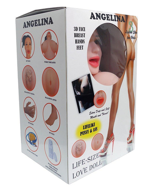 Надувна секс лялька з вібрацією - Angelina 3D Sex Aura Київ - фото 1