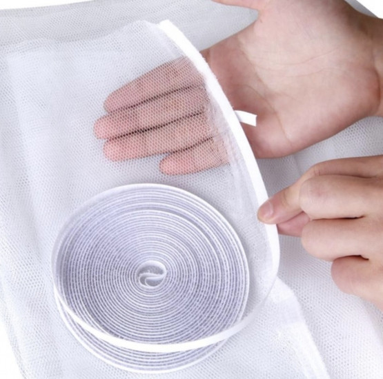 Антимоскітна сітка на вікно 150х200см на самоклеючій стрічці Вінниця - фото 4