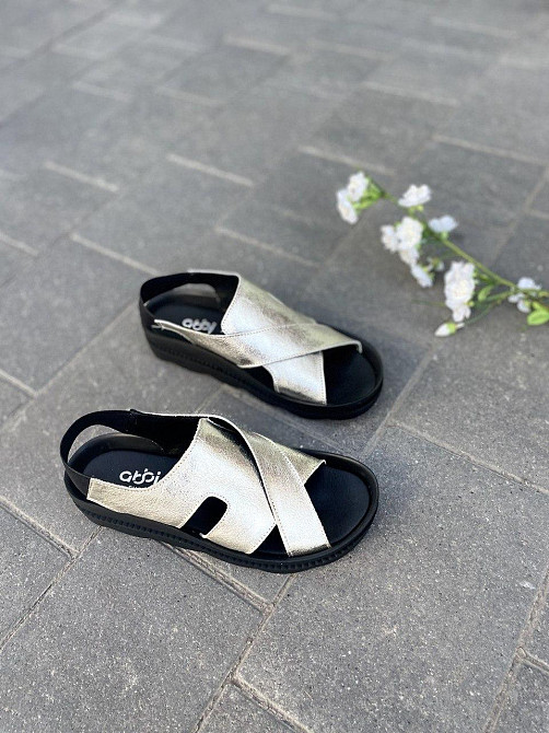 Abbi Босоніжки жіночі ABBI C110-06 золото (літо, шкіра натуральна) (3831) лише 38р. Коломыя - изображение 8