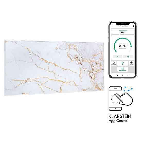 Розумний інфрачервоний нагрівач Wonderwall Air Art 120x60 см, 700 Вт, настінне встановлення, застосунок Рівне