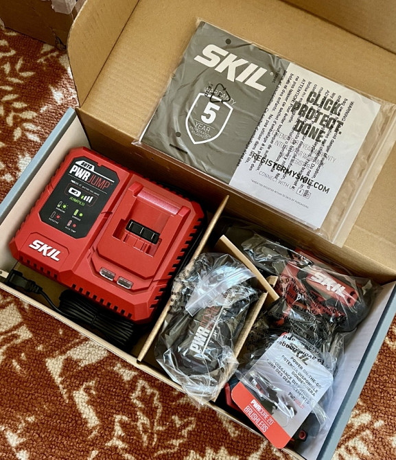 Ударный бесщеточный шуруповерт SKIL HD529402 PWR Core 20, 2Ah батарея. Харьков - изображение 6