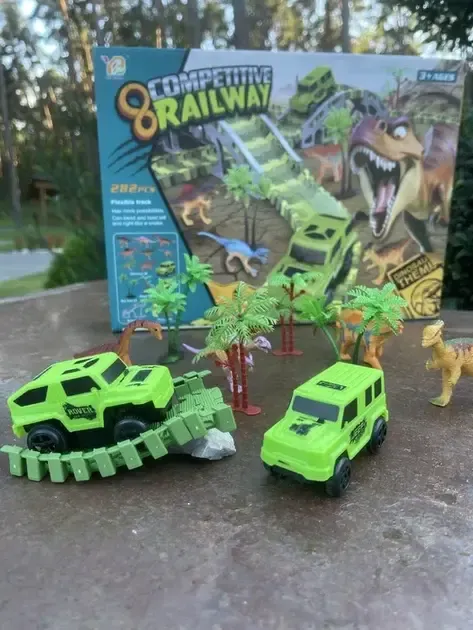 Гибкий автомобильный трек с динозаврами Dinosaur 192 Коломыя - изображение 2
