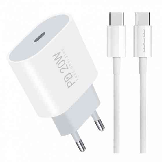 Сетевое зарядное устройство USB-C блок питания 20W с кабелем Type-C Type-C Винница