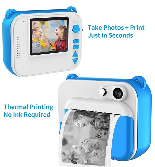 Термо фото принтер, миттєва фотографія. Поларойд.Дитяча камера Київ - фото 1