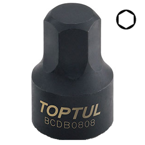 Головка-бита 1/4" HEX TOPTUL 6 мм (цільна) BCDB0806 Чернігів - фото 1