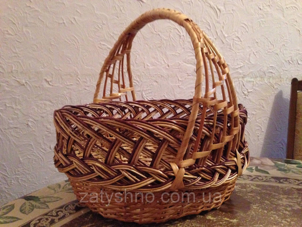 Корзинка из лозы с широкой ручкой Киев - изображение 5