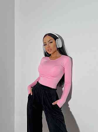 Жіночий базовий лонгслів із мікродайвінгу Барбі Одеса