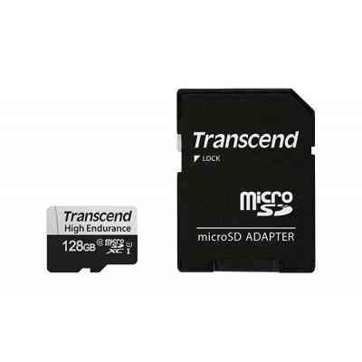 Карта пам&apos;яті Transcend 128GB microSDXC class 10 UHS-I U1 High Endurance (TS128GUSD350V) Вінниця