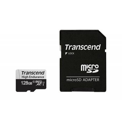 Карта пам&apos;яті Transcend 128GB microSDXC class 10 UHS-I U1 High Endurance (TS128GUSD350V) Вінниця - фото 1