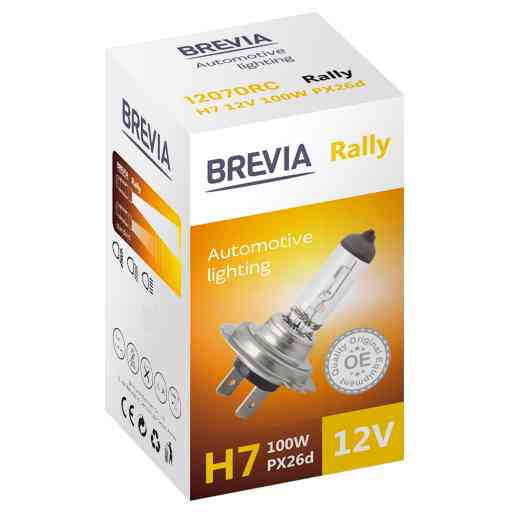 Галогенова лампа Brevia H7 12V 100W PX26d Rally CP Львів