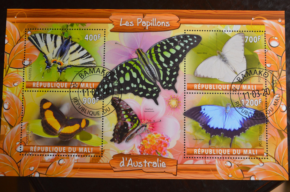 Мали. Марки. Фауна. Блок. 2020 год (В-2) Полтава - изображение 1