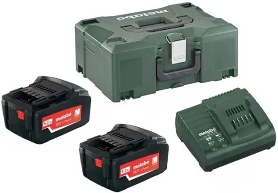 Metabo Zestaw: 2 Акумулятори 18 V/5,2 Ah + ładowarka ASC 30-36 685065000 Киев