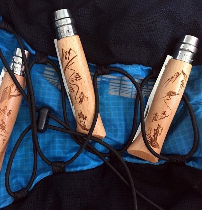 Кухонний Ніж універсальний Opinel з малюнком No.08 "Gravure Ski" (002188) Нержавіюча сталь Нововолинськ - фото 3