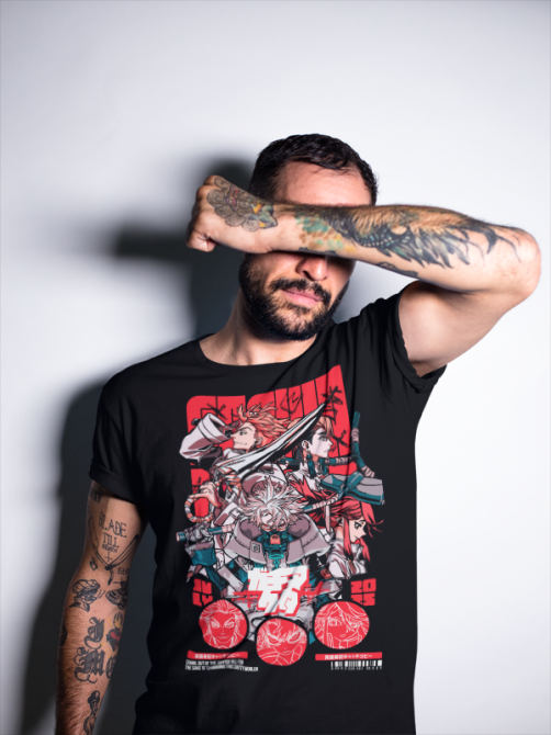 Футболка для мальчика аниме Гакхиакута Томе Джапанесе Танкобон оверсайз (рост от 165 до 180 ) Черний AnimeJ0021m Днепр - изображение 7