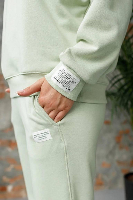 Костюм спортивний жіночий трикотажний Оливковий M/L Харків - фото 4