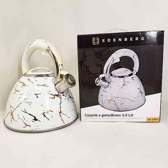 Чайник на плиту для кухні Edenberg EB-12610 3л, Чайники зі свистком заварювальні чайники VO-23 Львів