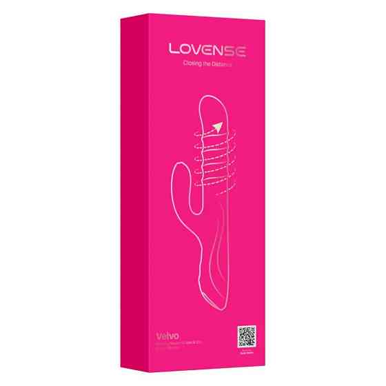 Вібратор-кролик Lovense Velvo з обертовими кульками на 360° за технологією WaveRoller Sex Aura Київ