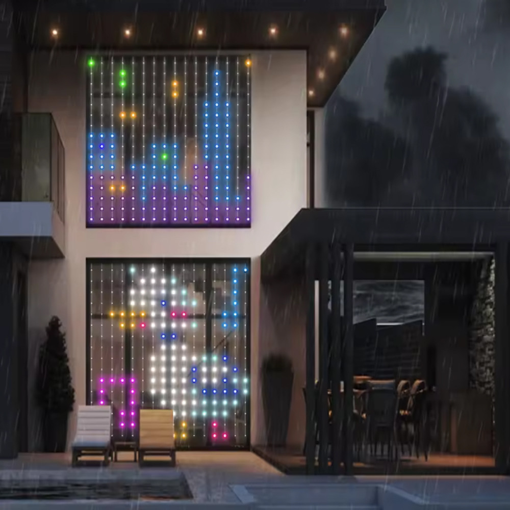 Смарт гірлянда штора від USB,2x2м,SFK 07,Різнокольорова SBR Київ - фото 5