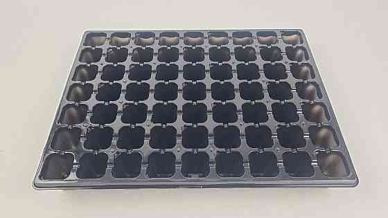 Касета для розсади 43,5*32,5* 5,5 пластикова на 63 V-ячеек-74 см3 (черка 35 мм*35 мм*50 мм) (1 шт.) Харків