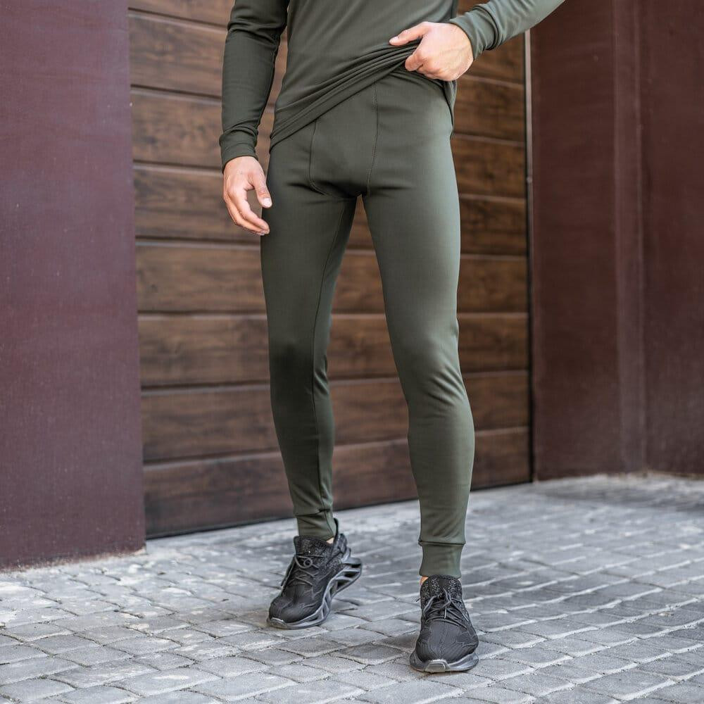 Мужское термобелье зимнее на флисе Pobedov Teplo хаки Киев - изображение 6