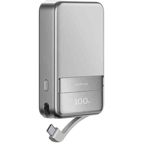 Power bank (Зовнішній акумулятор) EcoFlow RAPID Magnetic EF-RAPID10000-EU 10000mAh 65W Qi2 MagSafe USB-C Silver Николаев