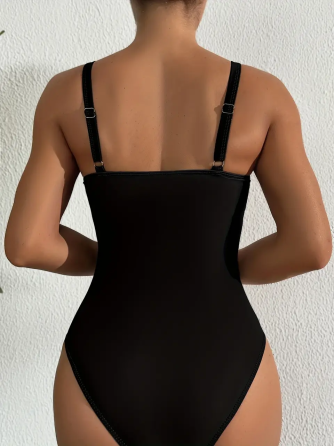 Купальник женский цельный Черный XL/XXl Харьков