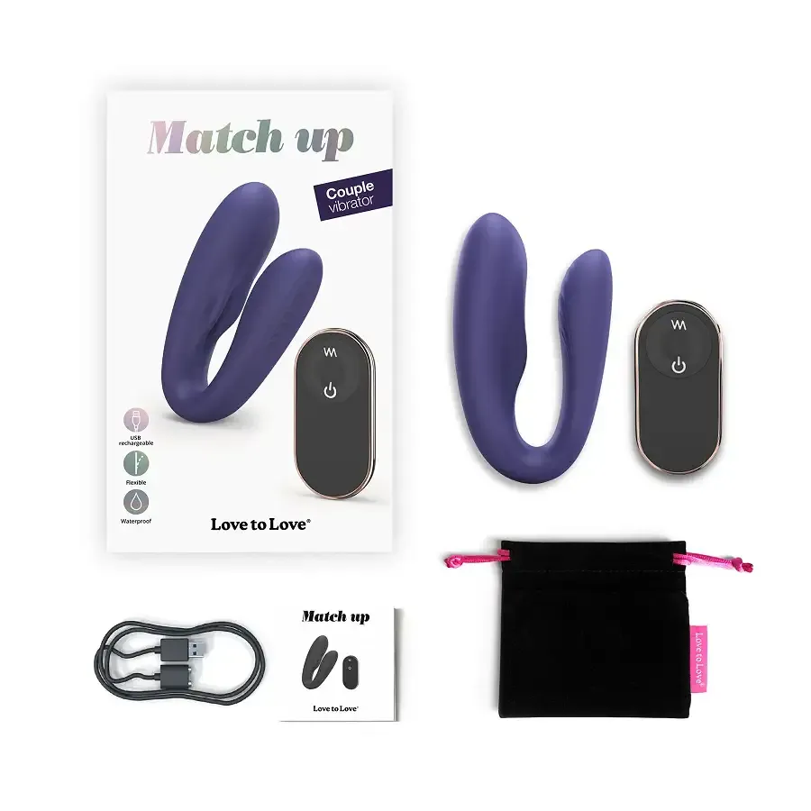 Вібратор для пар із пультом ДК Love To Love MATCH UP - MIDNIGHT INDIGO Львів - фото 7