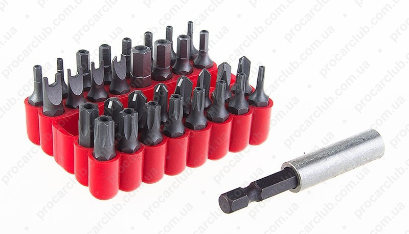 Набір біт 33 пр. з отвором HANS (06032) Вінниця - фото 2