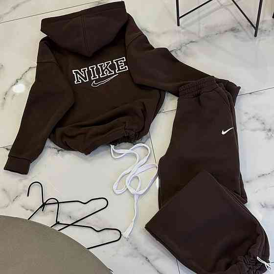 Жіночий утеплений прогулянковий костюм двійка у спортивному стилі трьохнитка на флісі Одеса