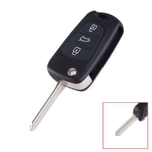 Викидний ключ KIA, корпус під чіп, 3 кнопки, автоключ HY14, смарт ключ, корпус для заміни Київ - фото 1