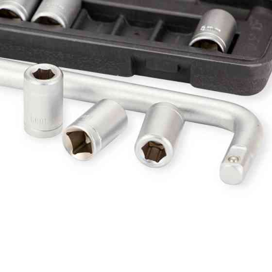 Набір головок 1/2" 10 шт, 8-21 мм з Г-коміром Мукачево