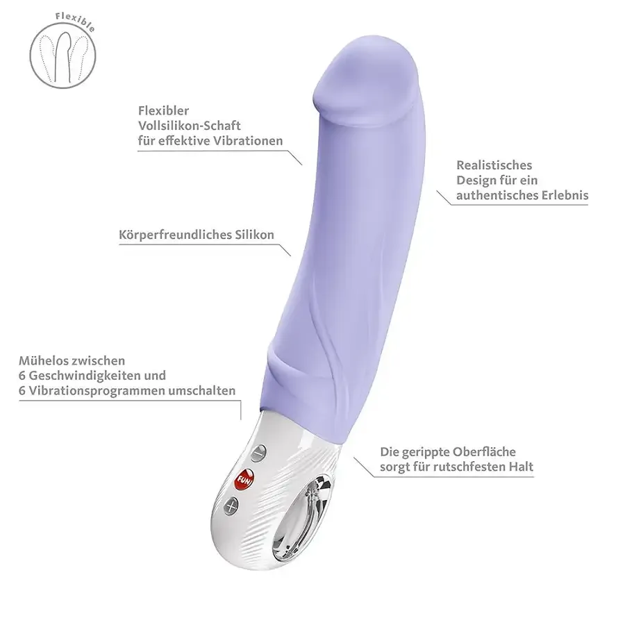 Вібратор для точки G Fun Factory BIG BOSS Purple, дуже потужний, 23,5 см Львів - фото 8