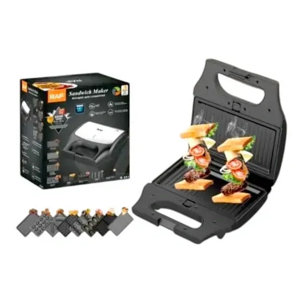 Мультимейкер (мультипекарь) RAF R-551 800Вт 8 в 1 со сменными формами Киев - изображение 1