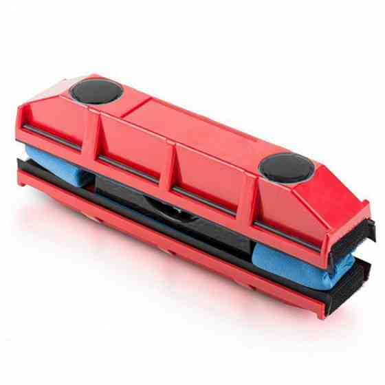 Щетка магнитная для мытья стекол с двух сторон Glider Красная IG-35 Львов