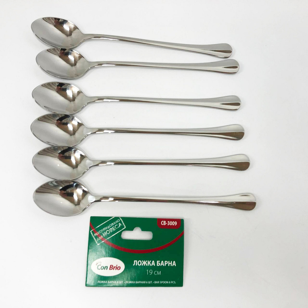 Набір барних ложок Con Brio CB-3009 6 шт BA-93 Львів - фото 2