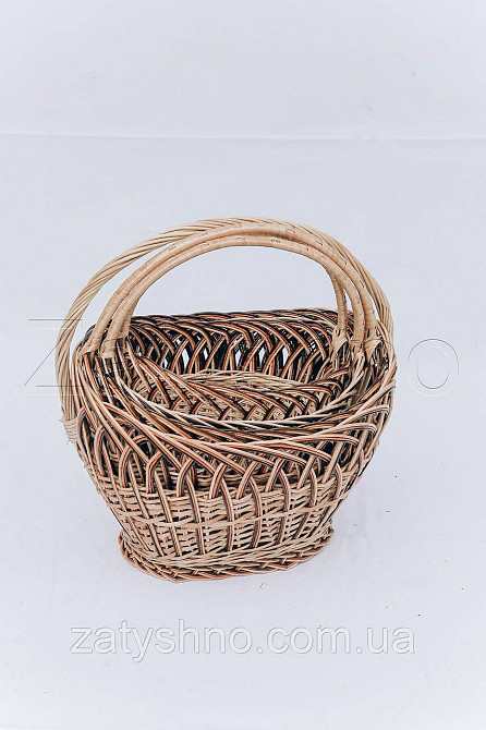 Плетеная корзина на Пасху из лозы | корзина пасхальная | корзина на Пасху Киев - изображение 2