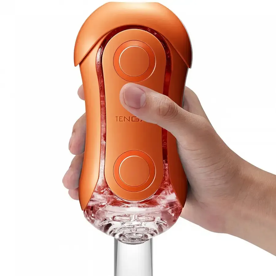 Мастурбатор Tenga Flip Orb — Sunset Orange, з можливістю зміни тиску та стимулювальними кульками всередині Львів - фото 7