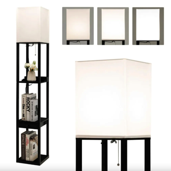 Підлогова лампа Costway Alampia торшер з шухлядою Киев - изображение 2