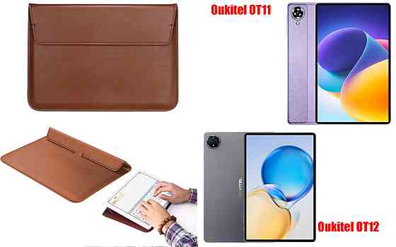 Чохол-конверт VitoCase для Oukitel OT11, OT12, з функцією підставки для планшета Коричневий Київ