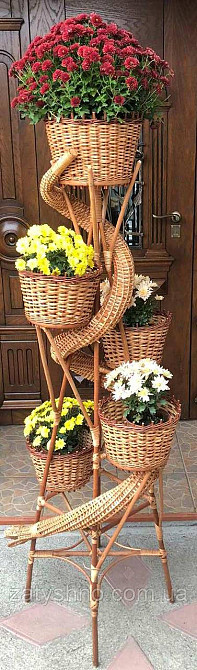 Цветочник плетеный из лозы Киев - изображение 2