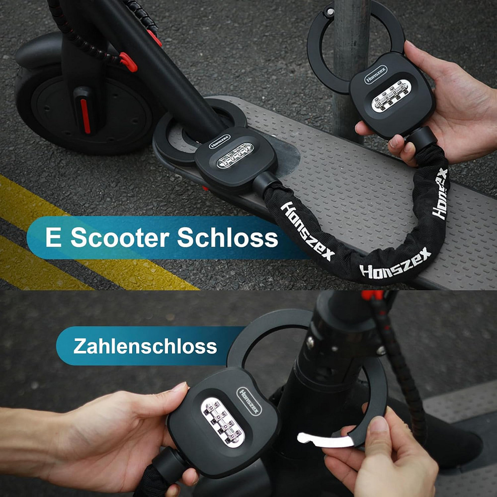 Замок з кодом для скутера, велосипеда з кейсом Honszex Луцьк - фото 2