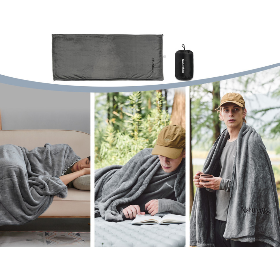 Підкладка для спального мішка Naturehike CNK2450WS024 фліс (Графіт) Вінниця - фото 4