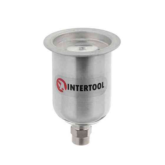 Бачок металлический для HVLP мини, внутренняя резьба M14×1, 125 мл INTERTOOL PT-1903 Киев