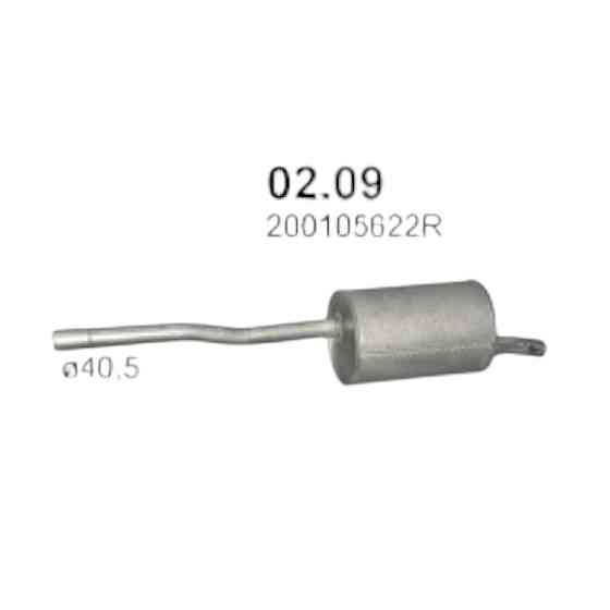 Глушитель Логан Kombi 1.5D Dacia Мукачево