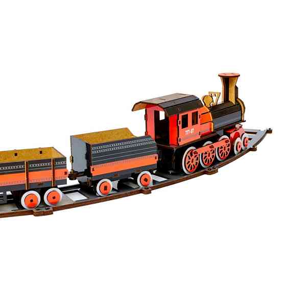 Дерев'яний 3D конструктор "Потяг" Puz-00924, 231 деталь Вінниця