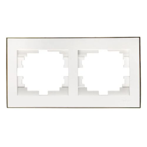 RAIN білий Рамка горизонтальна 2-а з боковою вставкою золото Лезард Житомир - изображение 1
