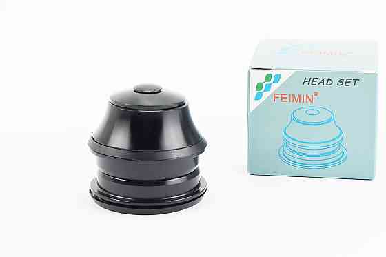 Кермова колонка 1-1/8" (44/28,6x44/30) безрізьбової вилки, напівінтегровані, пром-підшипники, чорні FP-H835B Київ