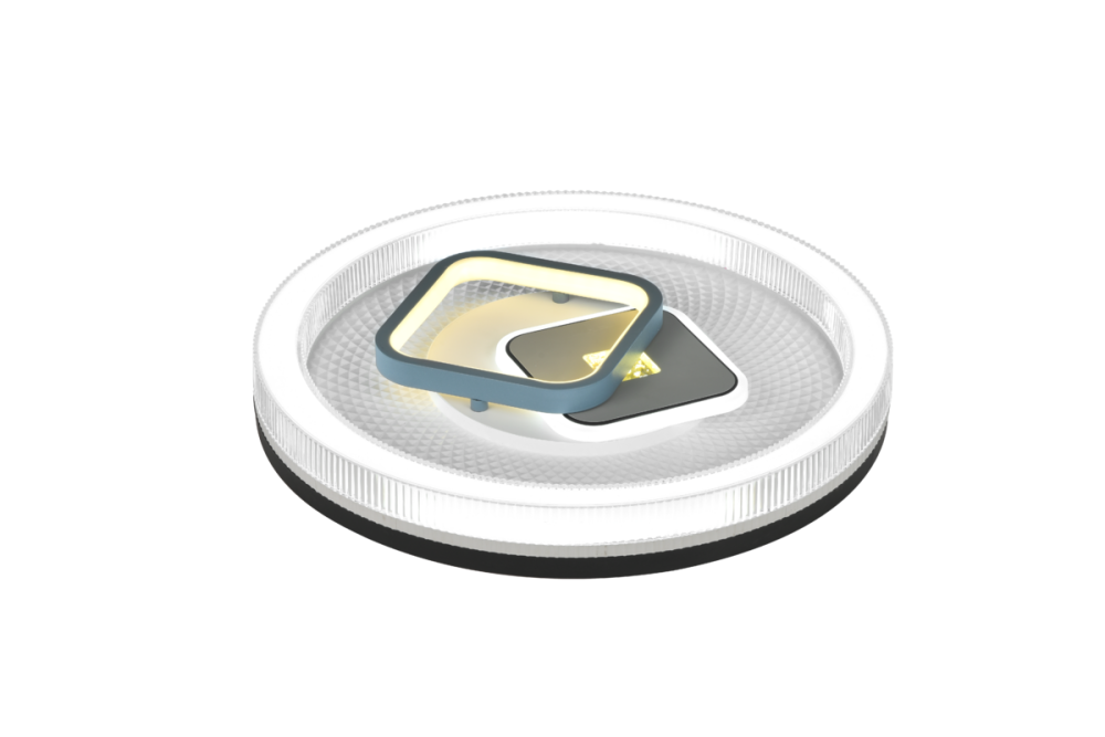 Світлодіодна пристельова люстра 2H-005, Білий+Чорний Коломия - фото 1